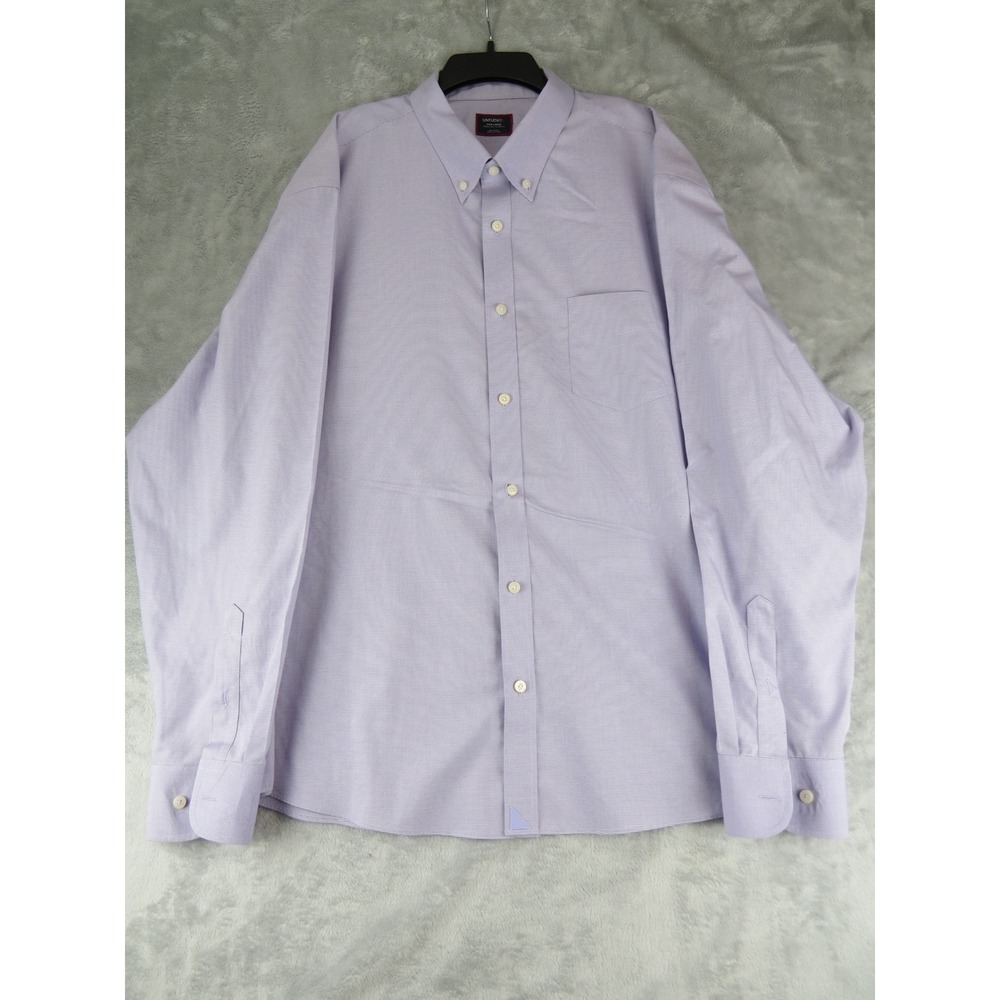 UNTUCKit Men's‎ Relaxed Fit Cotton Button-Down Shirt Purple XXL